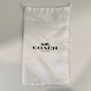 Coach White Storage Pouch
